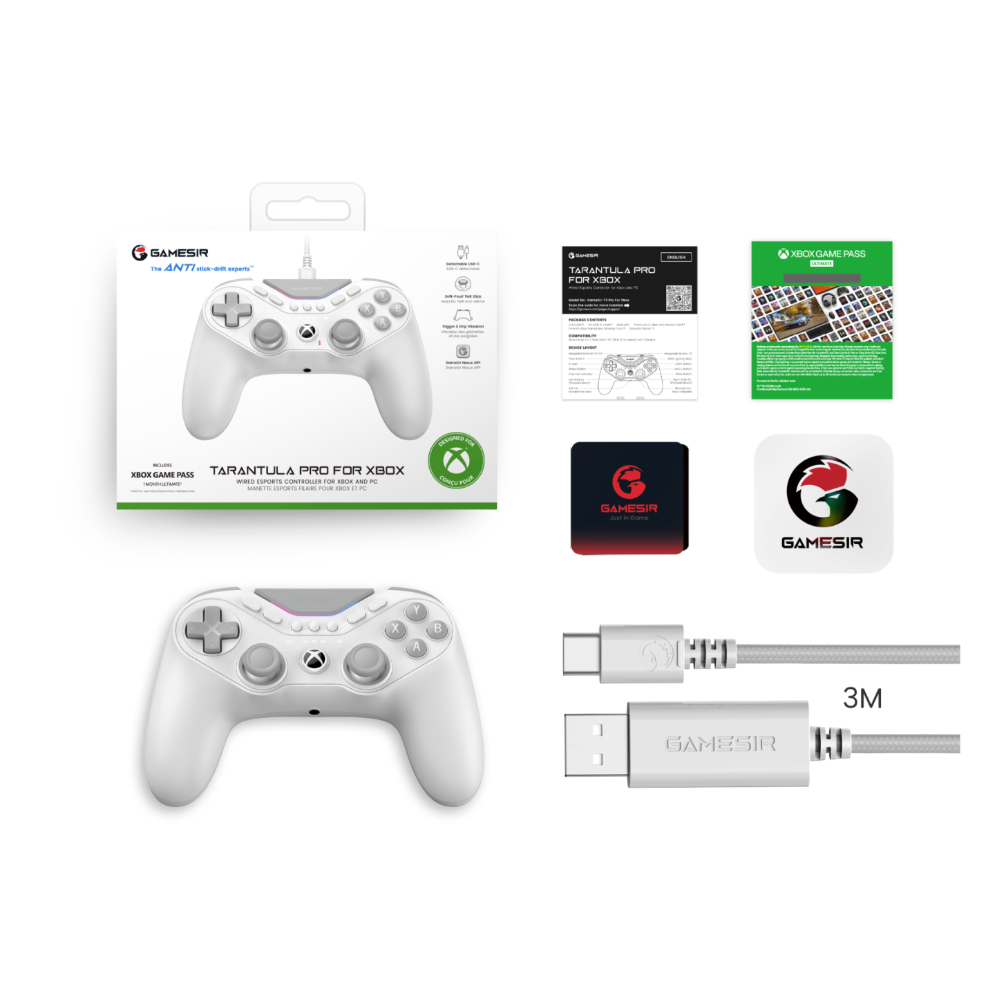 GameSir Tarantula Pro – Manette esport filaire Xbox et PC