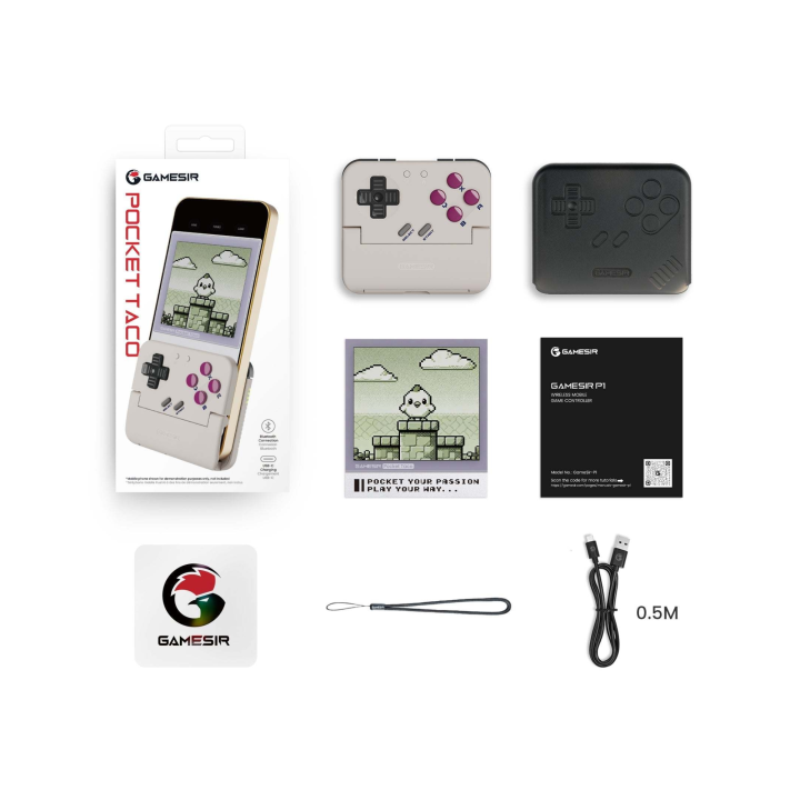 GameSir Pocket Taco – Manette mobile Bluetooth rétro