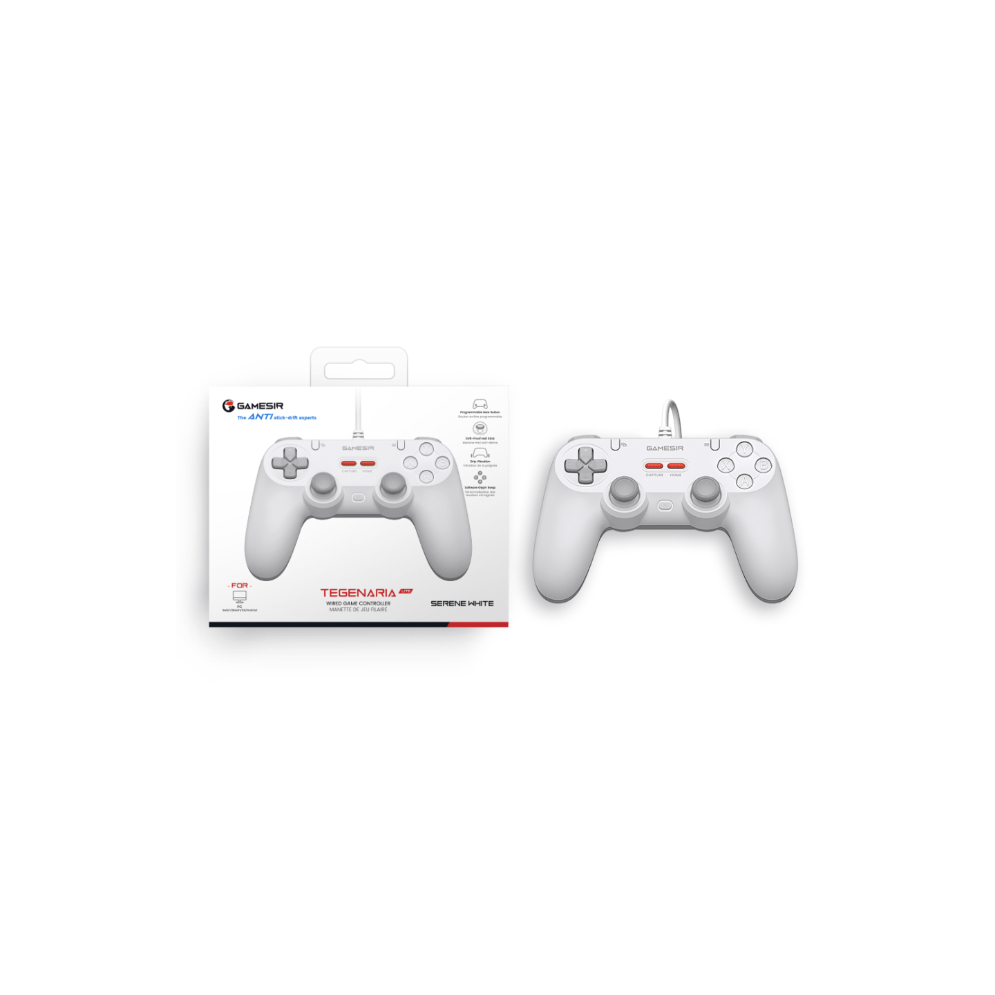 GameSir Tegenaria Lite – Manette filaire symétrique