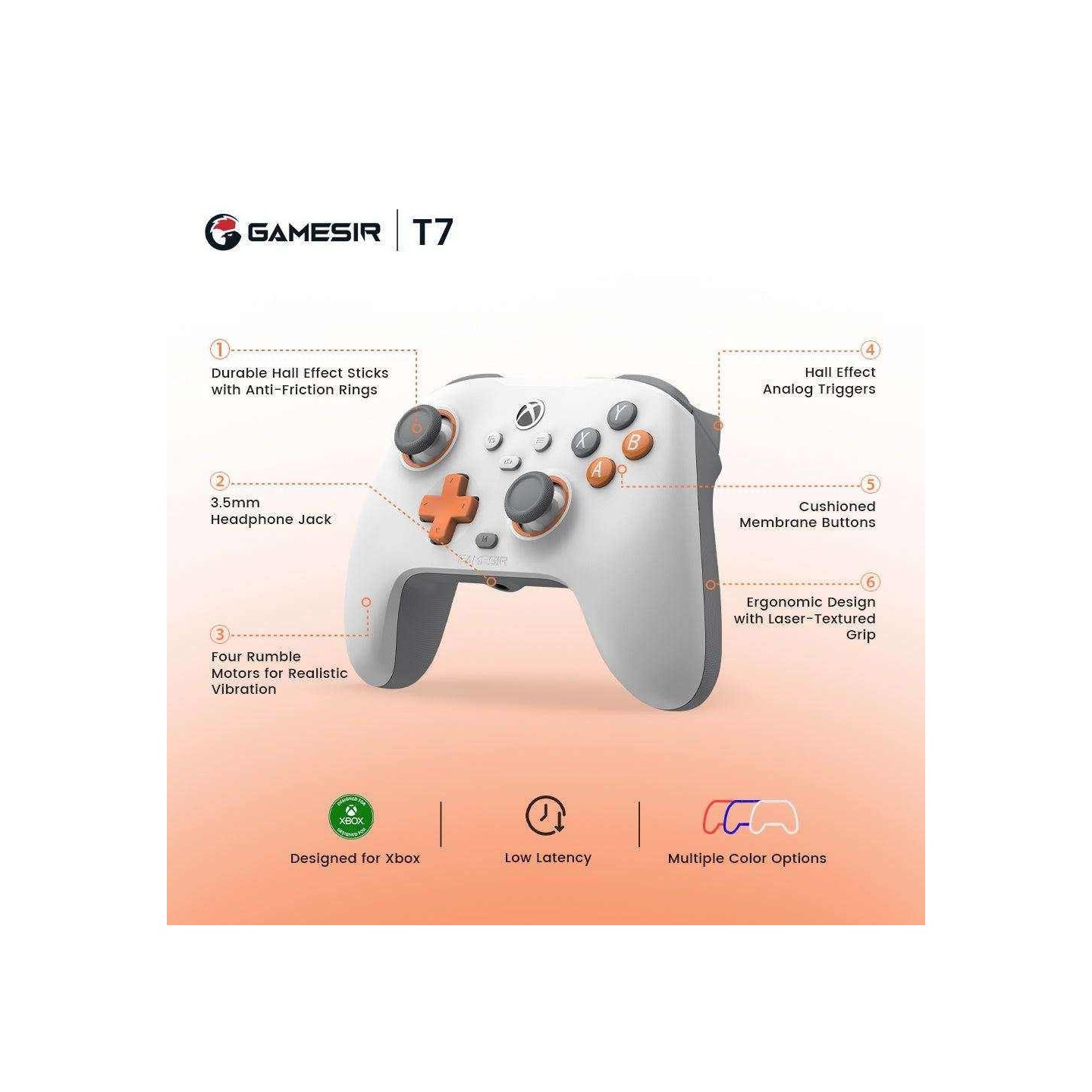 GameSir T7 – Manette filaire Xbox