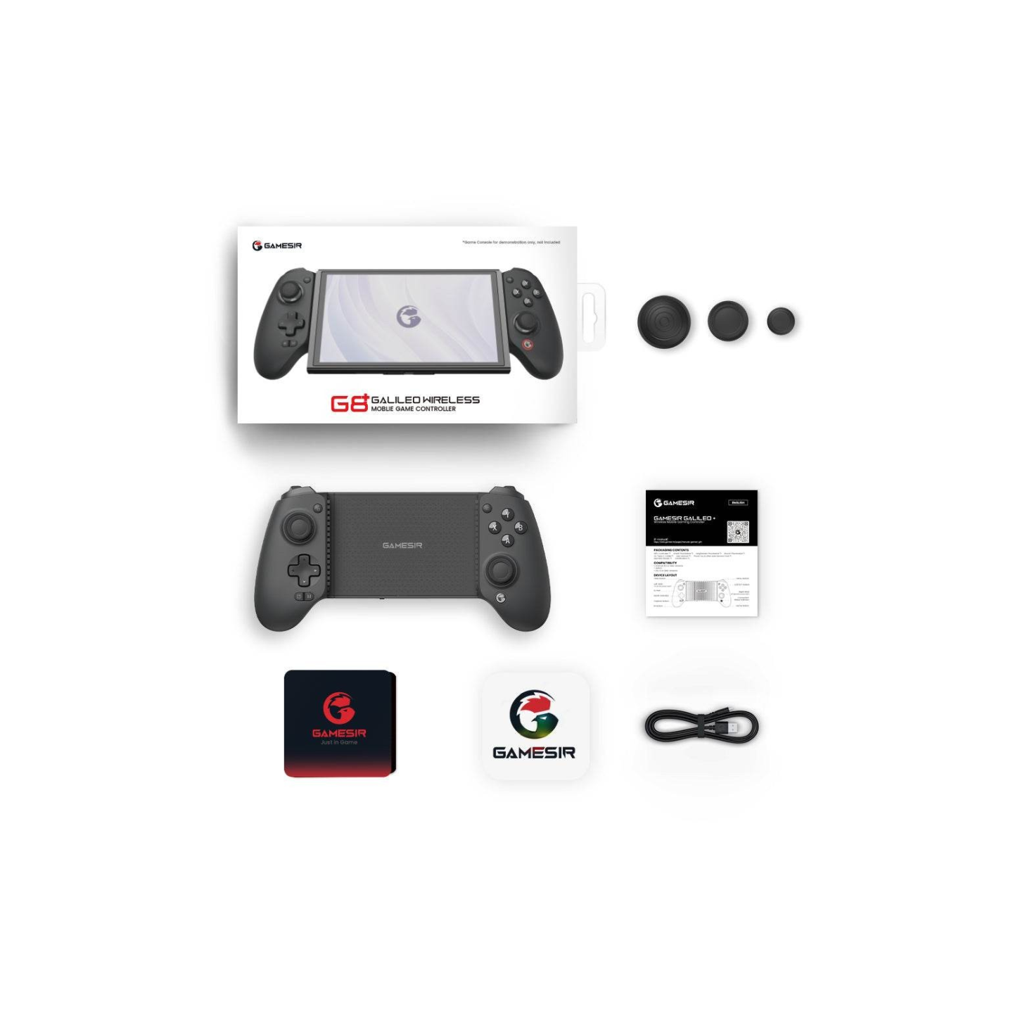GameSir G8 Plus – Manette mobile Bluetooth extensible (édition Hulk)