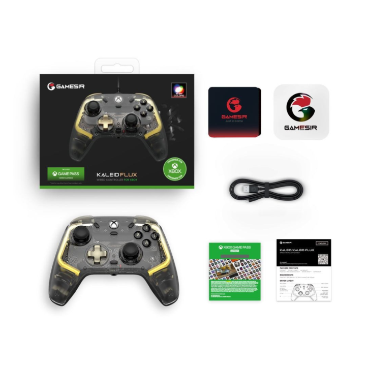 GameSir Kaleid Flux – Manette filaire Xbox lumineuse
