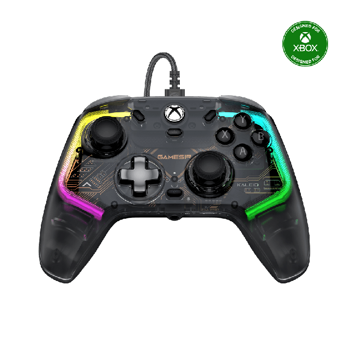 GameSir Kaleid – Manette filaire Xbox transparente RGB